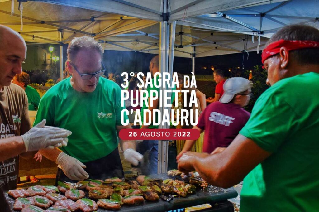 Si terrà venerdì 26 Agosto 2022 la manifestazione che festeggia il tipico piatto squisitamente gratterese della polpetta di carne macinata alla griglia con l’alloro.